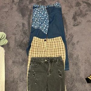 3 pairs of SHEIN pants